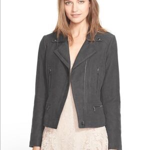 💥Host Pick!💥 Joie Seabrooke Steel Grey Soft Brushed Quilted Moto Jacket